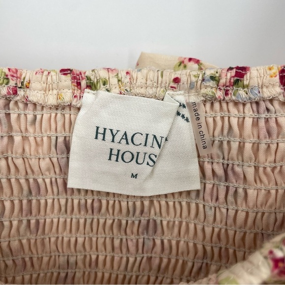 Tuckernuck Hyacinth House Cream Floral Ruffle Sleeve Addison Blouse - M - Picture 3 of 9